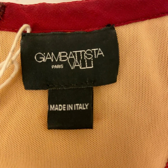 Giambattista Valli Corset Crop Top Blouse Red size 6 - Picture 7 of 12